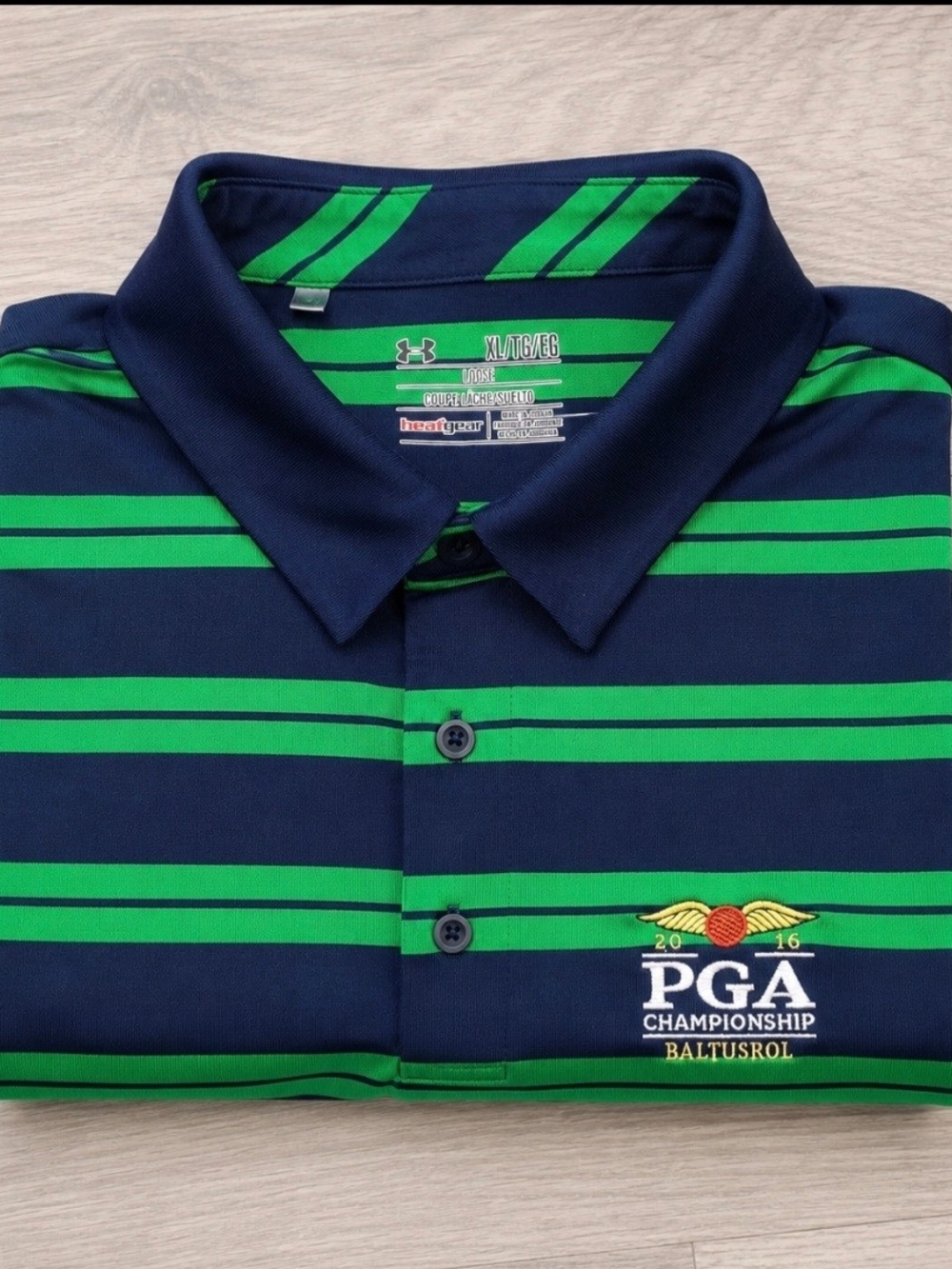 Under Armour HeatGear PGA Championship Baltusrol 2016 Polo Shirt XL